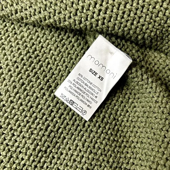 Momoni Women's Knitted Sweater Cardigan Pullover Long Sleeve Green, XS Italy - Picture 6 of 12
